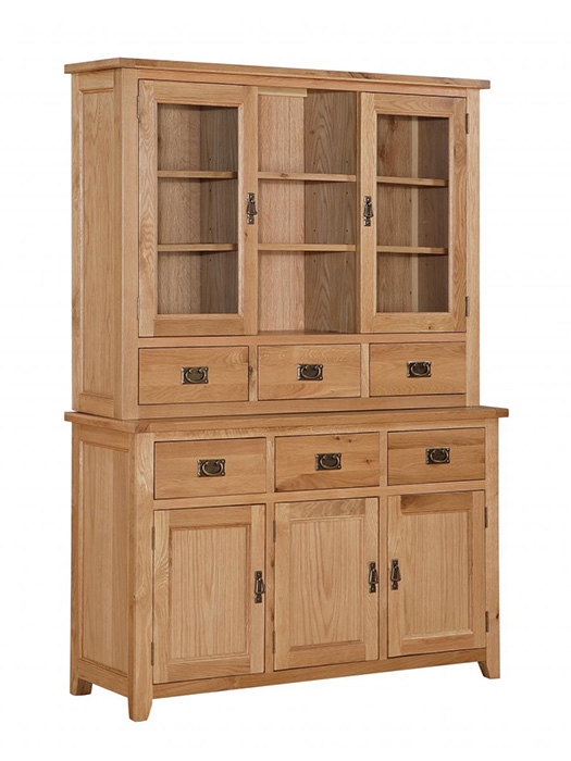 Stirling Three Door Hutch & Sideboard Combo - Click Image to Close